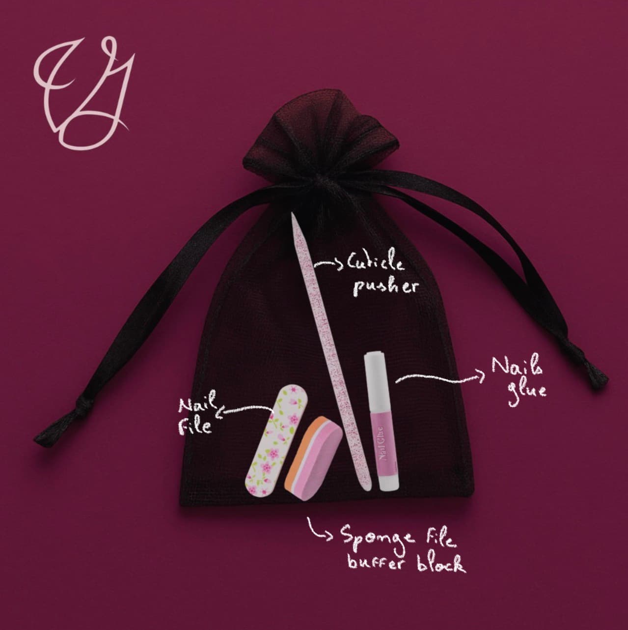 Mini Kit - Kit de Préparation Ongles + Colle Press-On